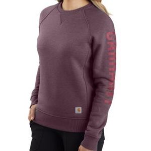 Carhartt Women's midweight graphic sweatshirt size M in blackberry heather